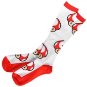 Mario Red Mushroom Socks