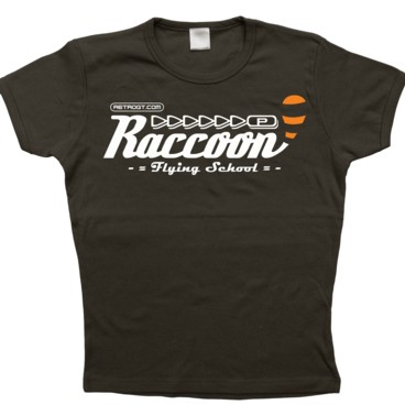 Photograph: Raccoon Flying School Girl's T-Shirt