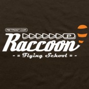 Raccoon Flying School Girl's T-Shirt