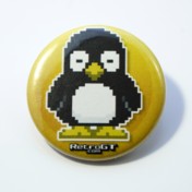 Penguin Pin Badge 38mm