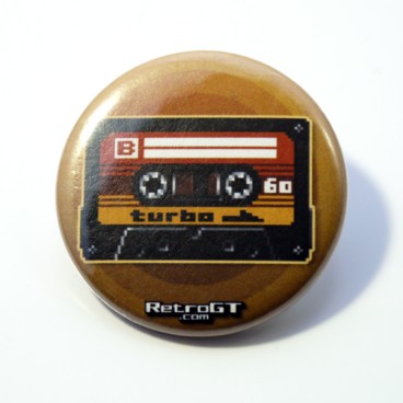 Photograph: Cassette Tape Pin Badge 38mm