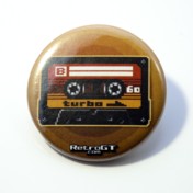 Cassette Tape Pin Badge 38mm