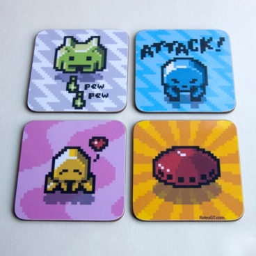 Photograph: Invader Coaster Set
