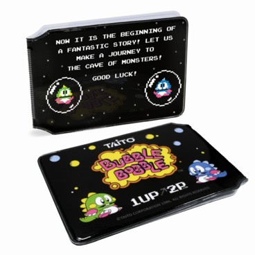 Photograph: Bubble Bobble GOOD LUCK! Card Holder