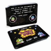 Bubble Bobble GOOD LUCK! Card Holder