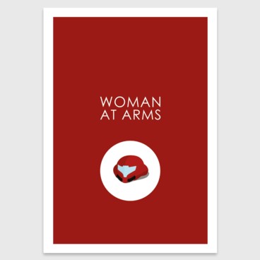 Photograph: Retro print: Woman at arms
