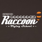 Raccoon Flying School Hoodie