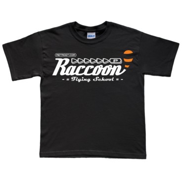 Photograph: Raccoon Flying School Kid's T-Shirt