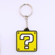 Question Block Key Ring