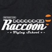 Raccoon Flying School Girls T-Shirt