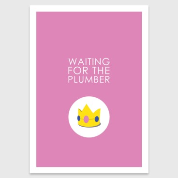 Photograph: Retro print: Waiting for the plumber